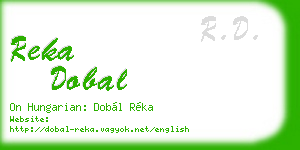 reka dobal business card