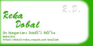 reka dobal business card